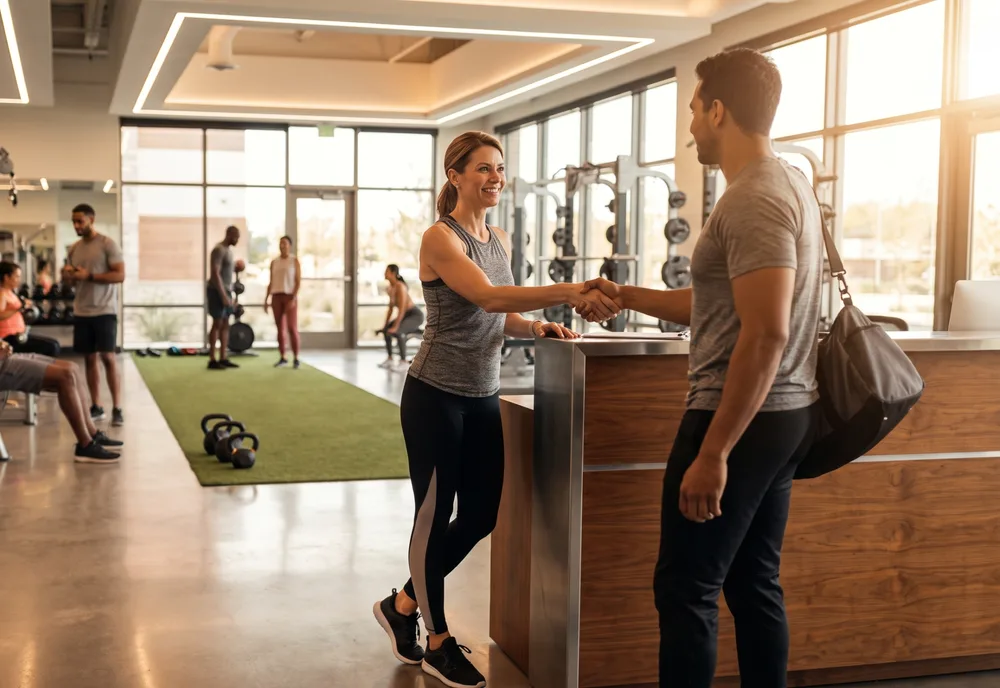 A fitness studio