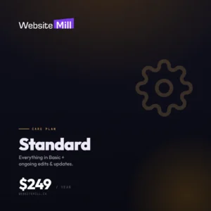 WebsiteMill Care Plan — Standard (Annual Renewal)