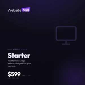 WebsiteMill Starter — Custom Website